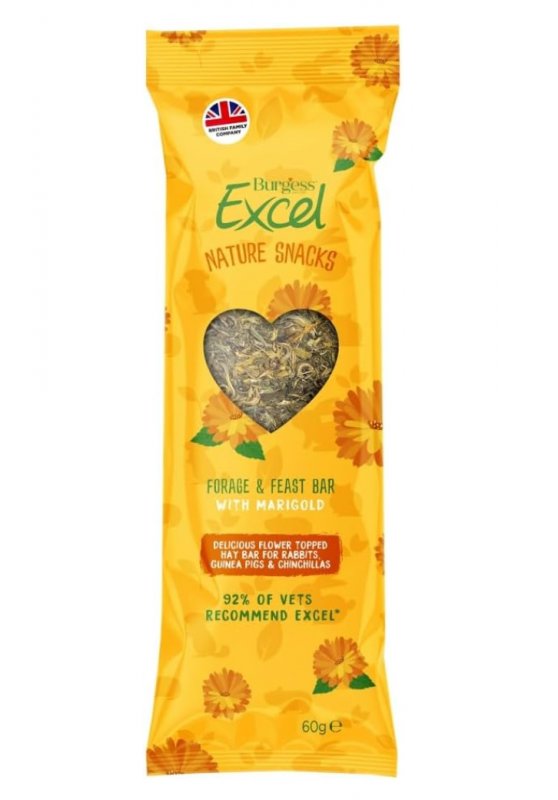 Burgess Excel Forage & Feast Bar With Marigold (60g)